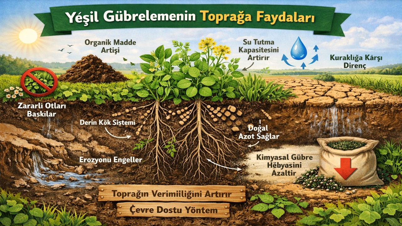 Yeşil Gübrelemenin Toprağa Faydaları