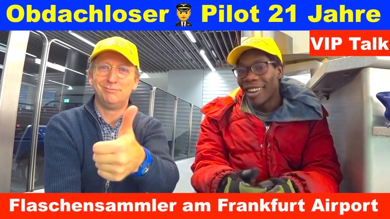 Obdachloser Pilot 21 Jahre 👨‍✈️ Flaschensammler am Frankfurt Airport | Der HON VIP PrivateJet Talk 2