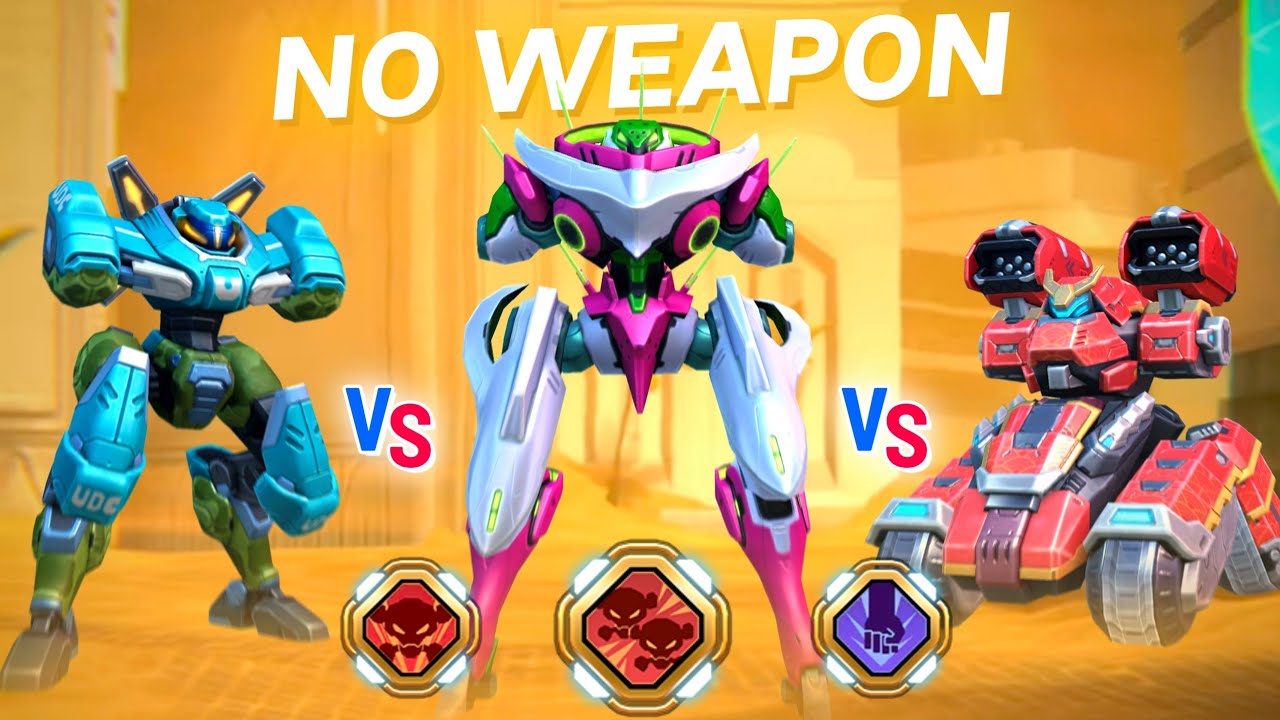NO WEAPON - Silverthorn Vs Volti Vs Dreadnought - Mech Arena