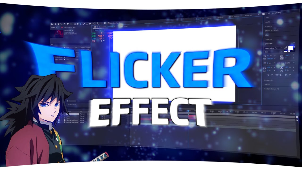 Flicker in After Effects tutorial