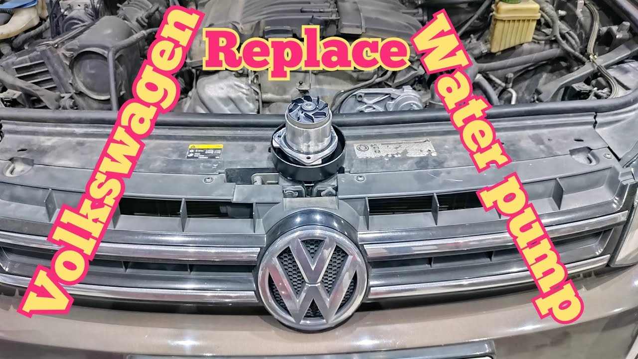 How to replace water pump Volkswagen V6 engine CarClinic