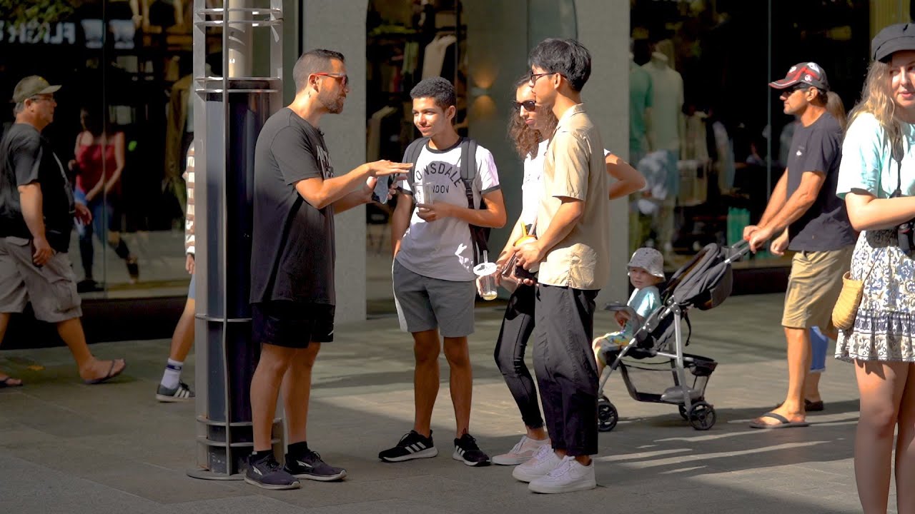 Young French Dude Shows His Friends How Simple Veganism Is
