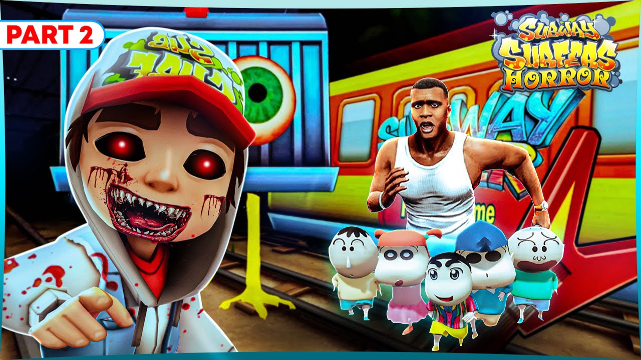 Franklin and shinchan Fight With Subway Surfers Horror Game: Chapter 2 | Amaan Ansari | GTAVAVENGERS