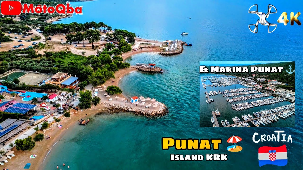 Island PUNAT KRK Travel Croatia 4K Marina Punat otok KRK #drone #dji #punat #krk 