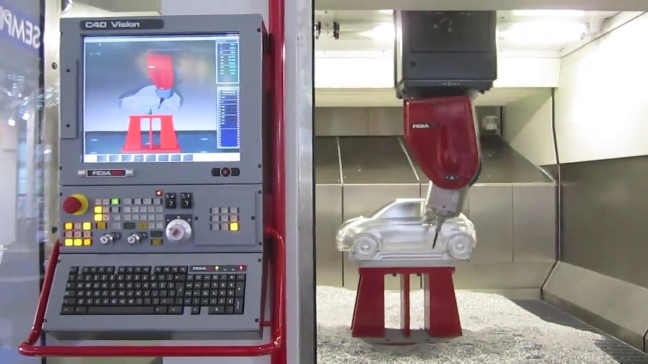 AMAZING 5 Axis CNC machining - Fidia GTF