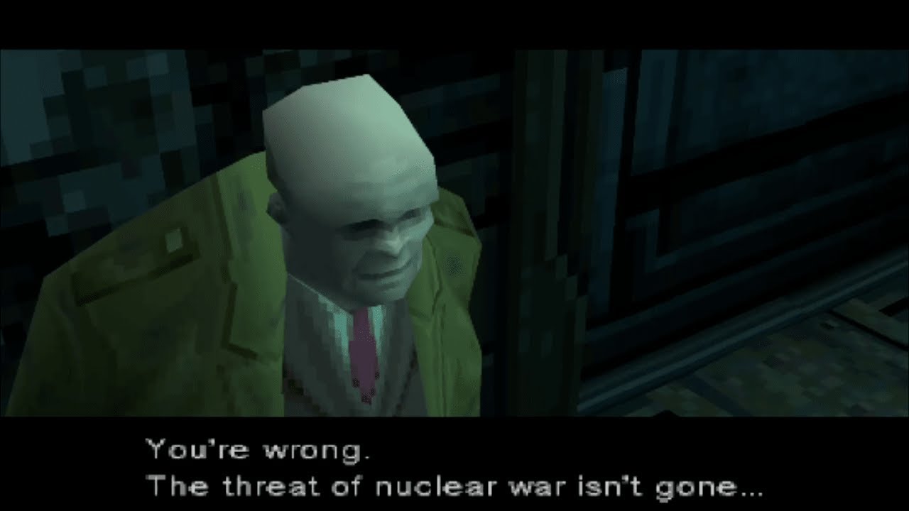 ArmsTech President Kenneth Baker Cutscene | True Widescreen | Metal Gear Solid (PS1)
