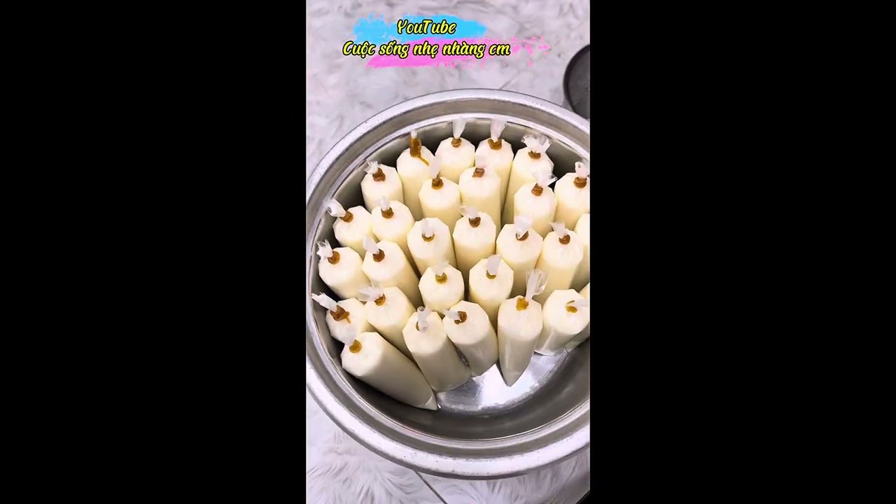 YAOURT TÚI MỊN DẼO TẠI NHÀ….CÙNG LÀM VỚI MÌNH NHÉ 😘😘😘#lenxuhuong #yaourt