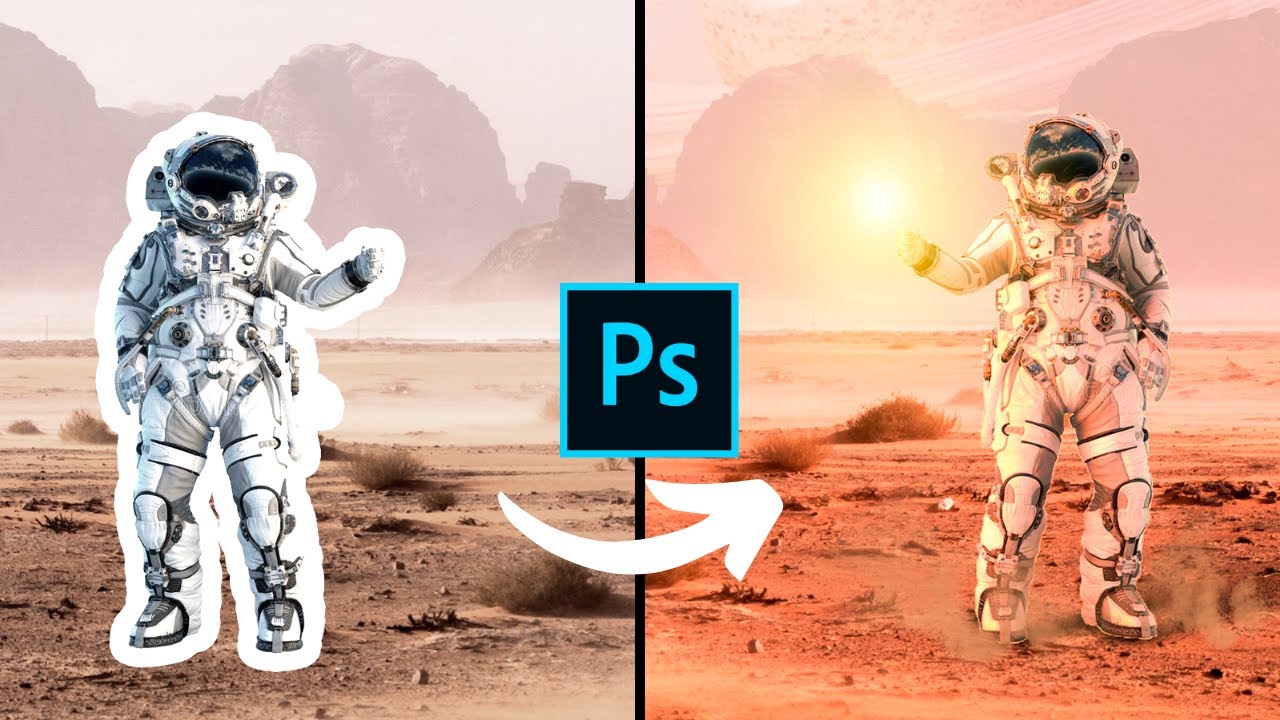 Como mesclar elementos com Ambientação/Ajustes de Cores no Photoshop CC