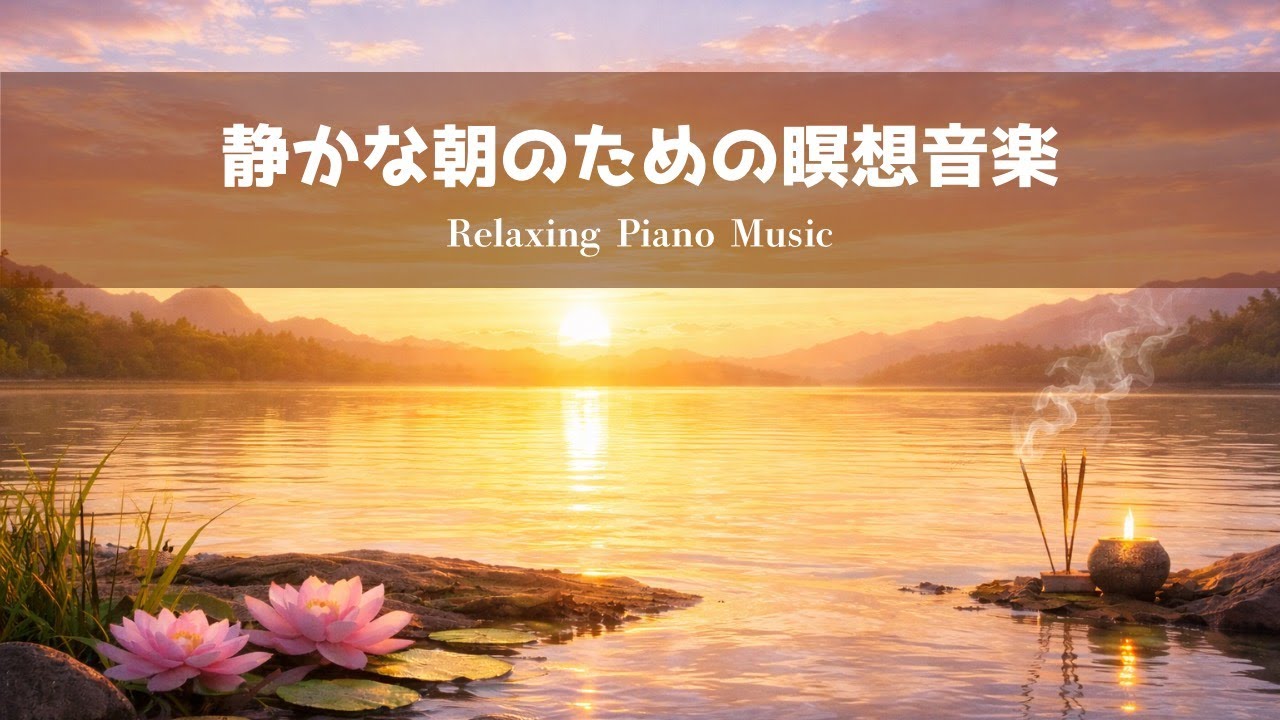 【瞑想BGM】静かな朝のための瞑想音楽 | Relaxing Piano | ヨガ・作業・読書用