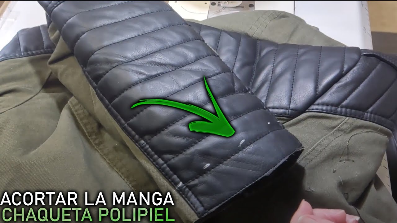 ✂️ CÓMO ACORTAR LA MANGA DE UNA CHAQUETA DE POLIPIEL 🌟 TodasCosturas