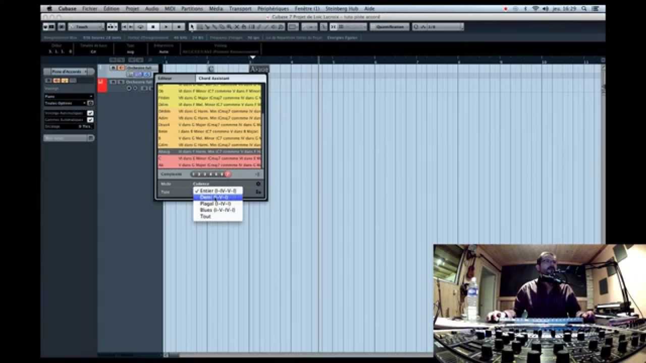 Tutoriel CUBASE Gratuit : Composer avec la CHORD TRACK ou la PISTE ACCORD