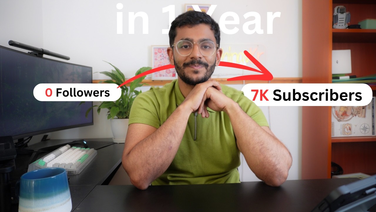 What I faced growing my YouTube to 7000 subscribers in 1 year