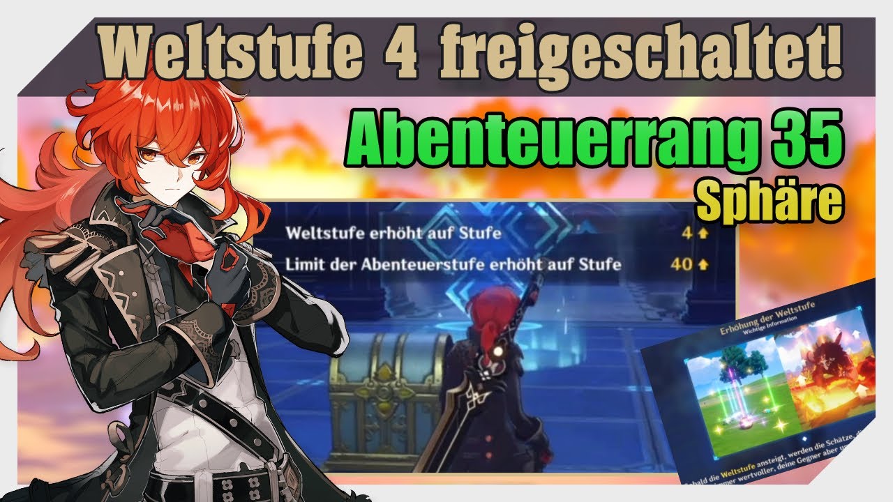 Abenteuerrang 35 und Weltstufe 4 freigeschaltet | Genshin Impact Deutsch