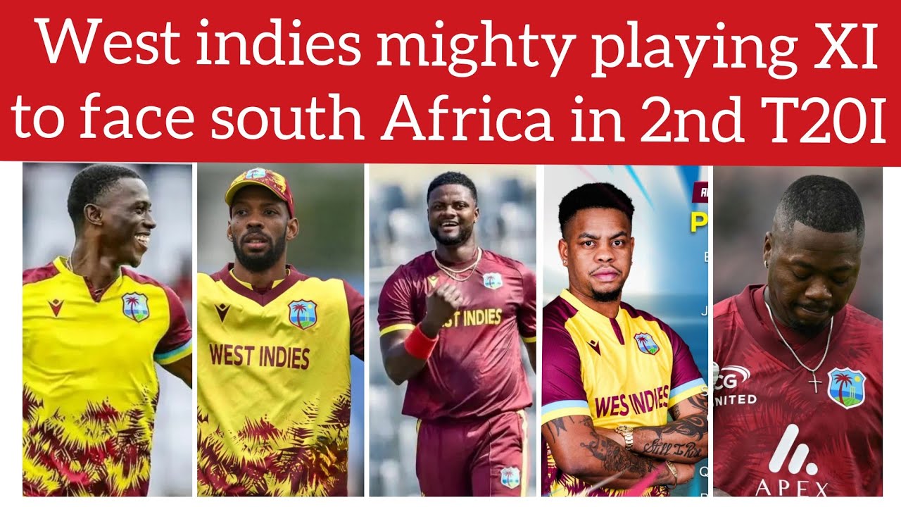 West indies vs South Africa 2nd T20l best potential playing XI 2026