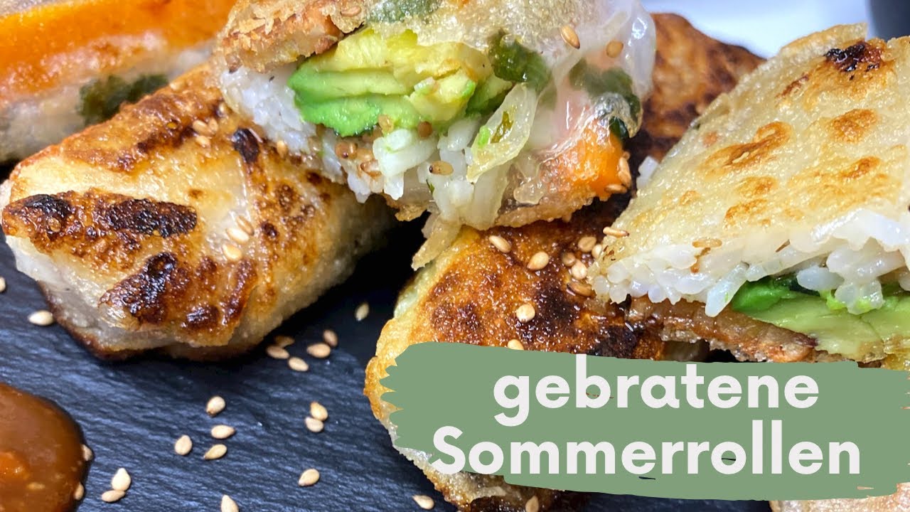 Vegane Sommerrollen #vegan #summerrolls #rezept
