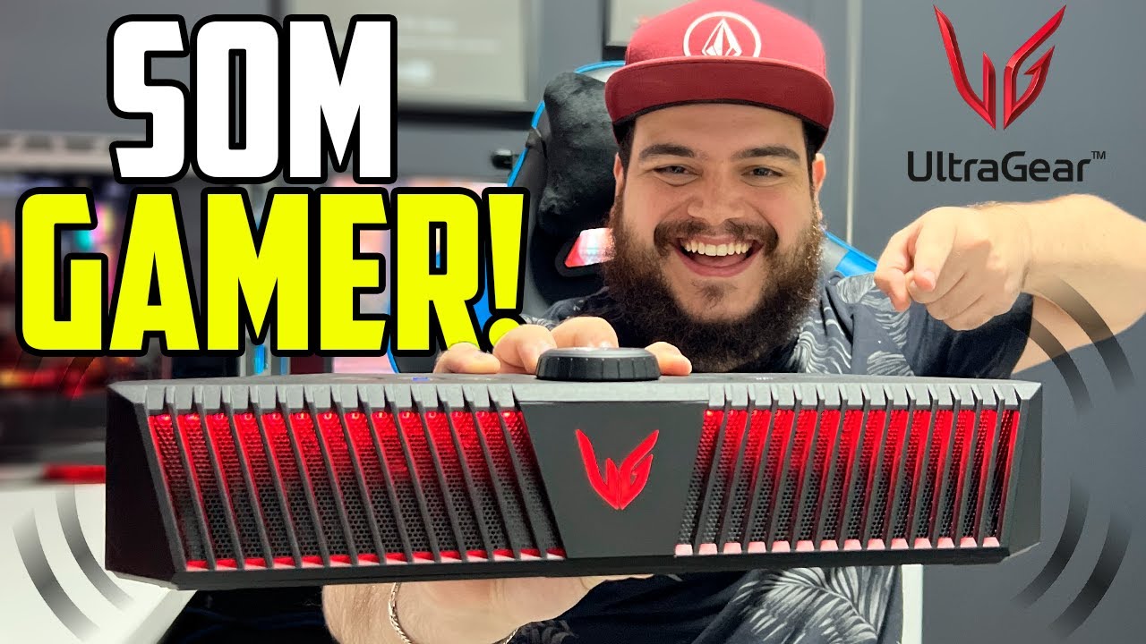 A melhor CAIXA DE SOM GAMER para jogar com SOM DE CINEMA! - LG UltraGear GP9