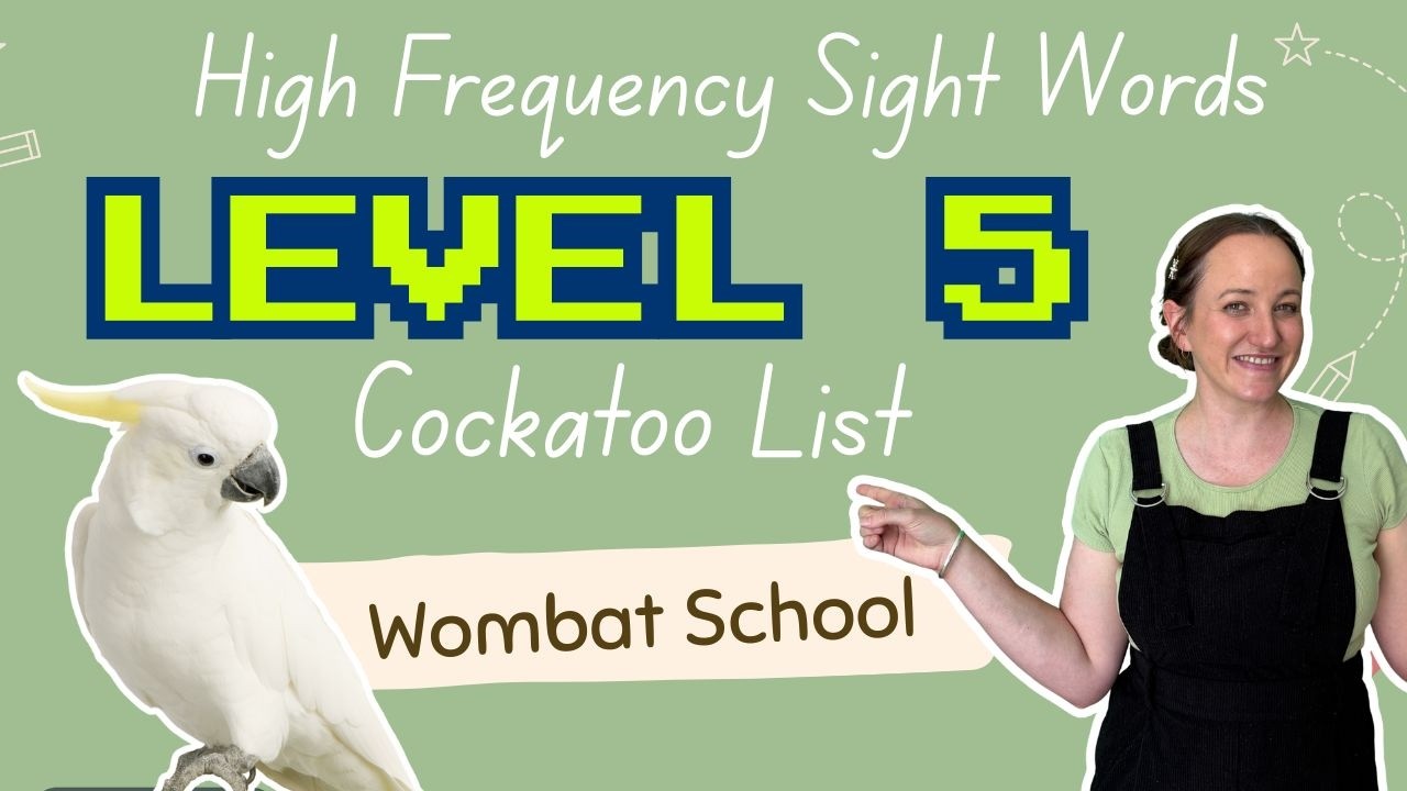 100 High Frequency Sight Words for Kids | Level 5 Cockatoo List | Australian Accent
