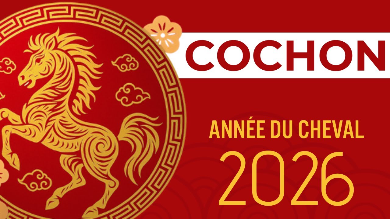 Horoscope chinois 2026 : le signe du Cochon 🐷 | astrologie 2026 (Cheval de Feu)