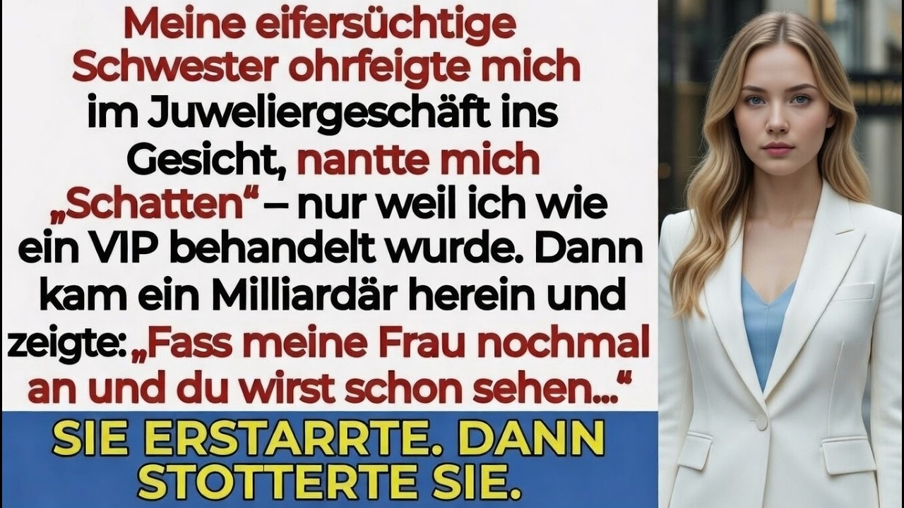 „Meine Schwester schlug mich im Juwelierladen – bis ein Milliardär sagte  ‚Fass sie nochmal an ‘“