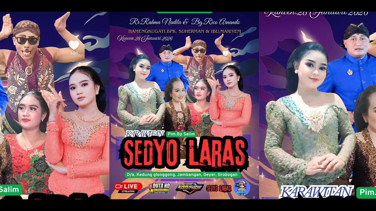 Live SEDYO LARAS || ERA AUDIO ||DUTA HD MONDOKAN || Kuncen,Jambangan ,Geyer. 28 Jan 2026.