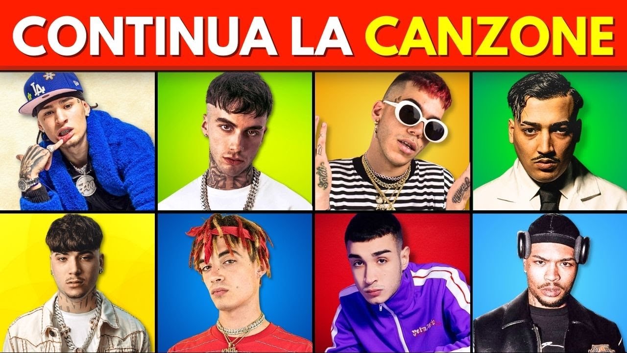 QUIZ - CONTINUA LA CANZONE TRAP ITALIANA 🔥 🎤 Sfera Ebbasta, Shiva, Rondo, Tony Boy, Artie 5ive