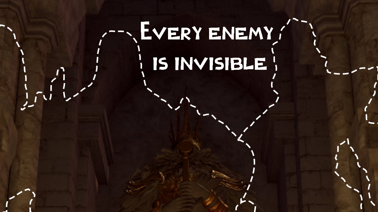 Dark Souls but Every Enemy is Invisible