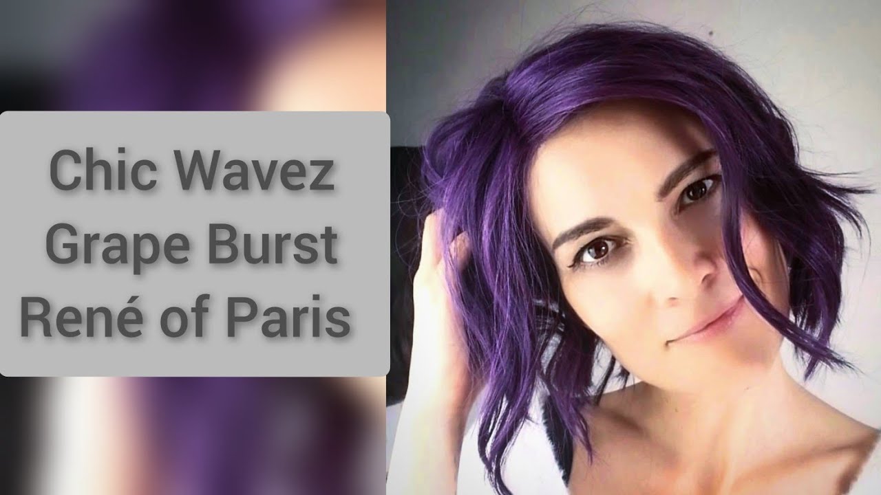 Wig Review Chic Wavez in Grape Burst by René of Paris and headband by Christine Headwear