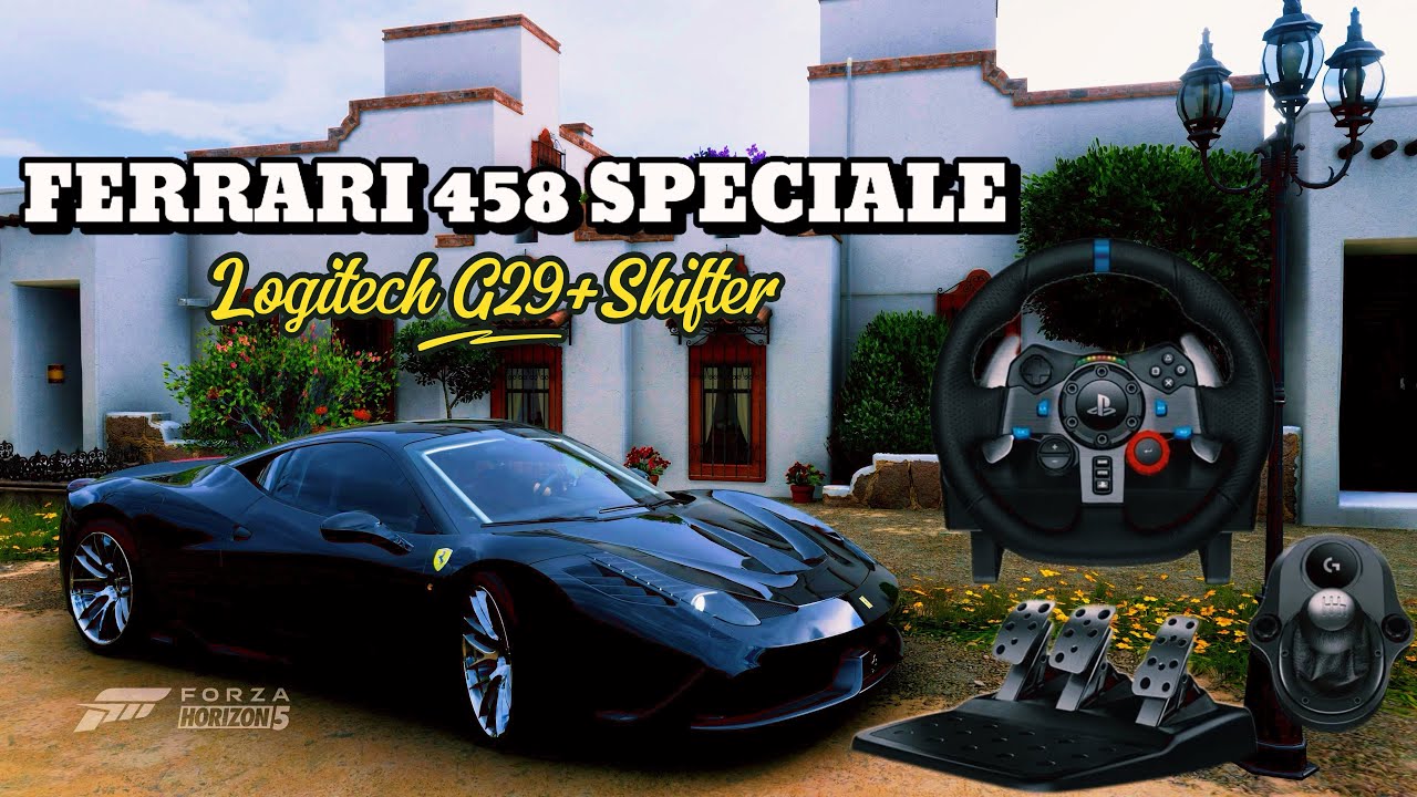 FERRARI 458 SPECIALE 2013 / LOGİTECH G29 + G29 SHİFTER / FORZA HORİZON 5 / PS5 SETUP 