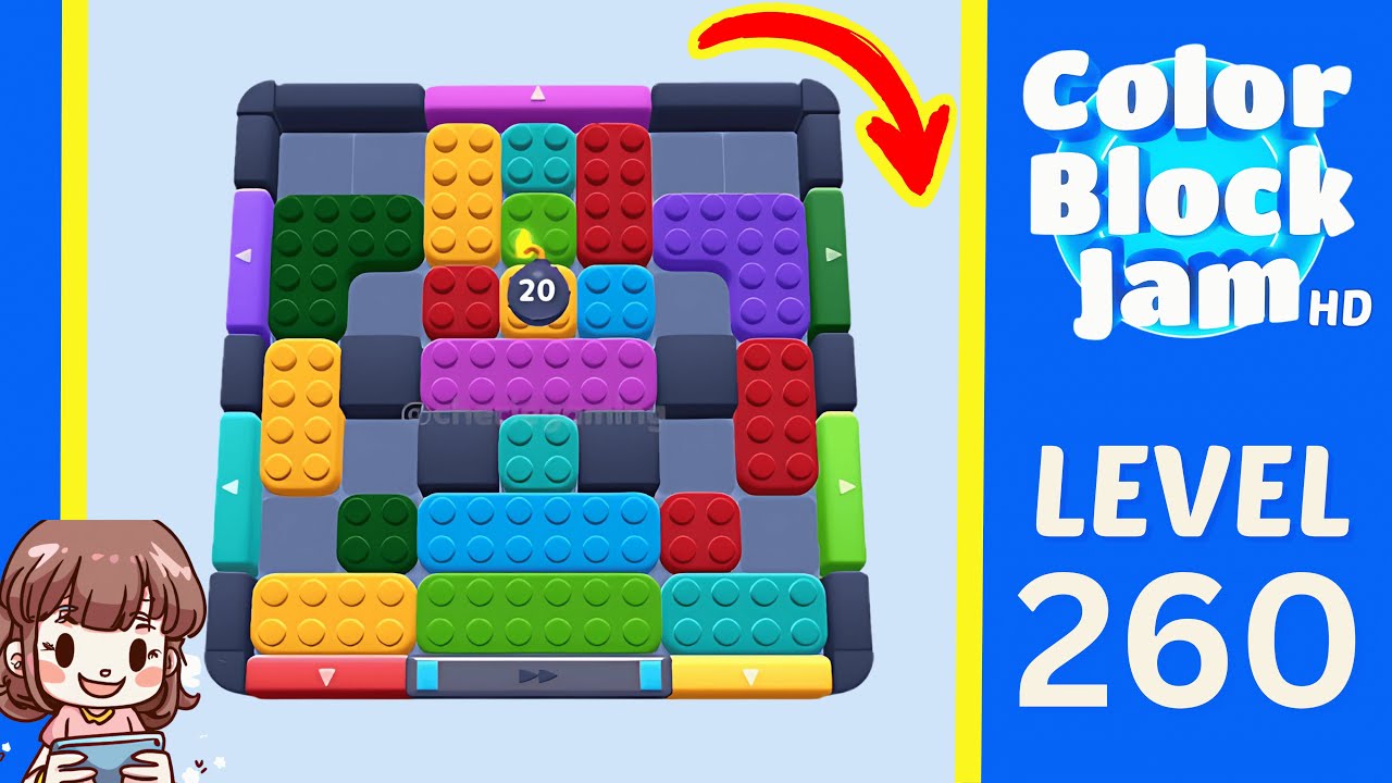 Color Block Jam Level 260 Solution Walkthrough