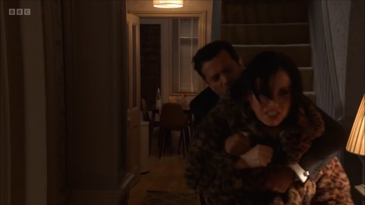 EastEnders 29/02/24: Nish Tries To Attack Kat