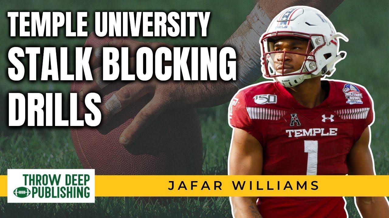 Wide Receiver Stalk Blocking Drills - Temple University