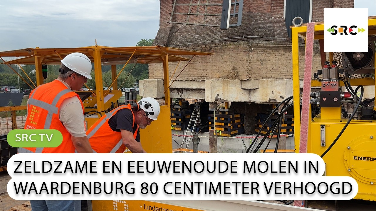 280.000 kilo aan molen optillen in Waardenburg