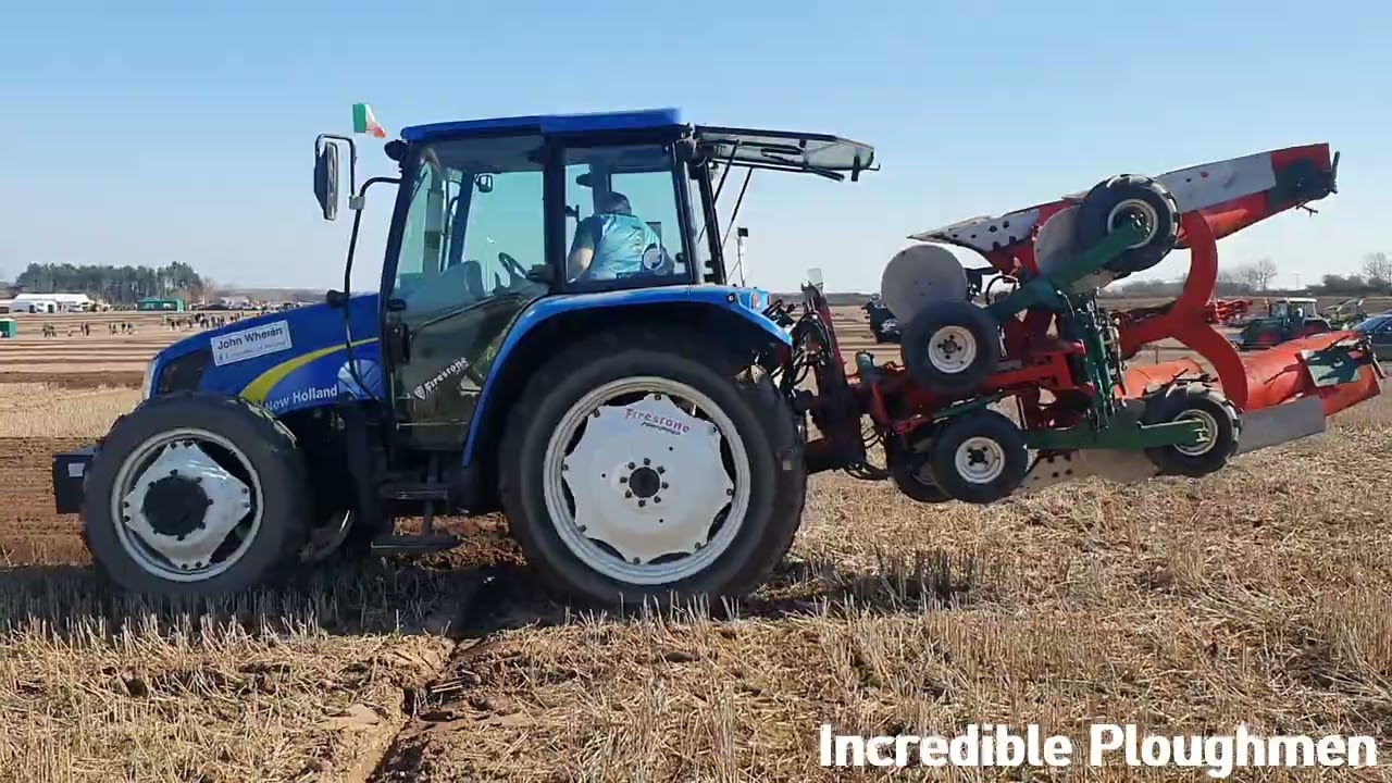 John Whelan Repr. Ireland New Holland T5040 Kverneland at The 2025 European Ploughing Championships
