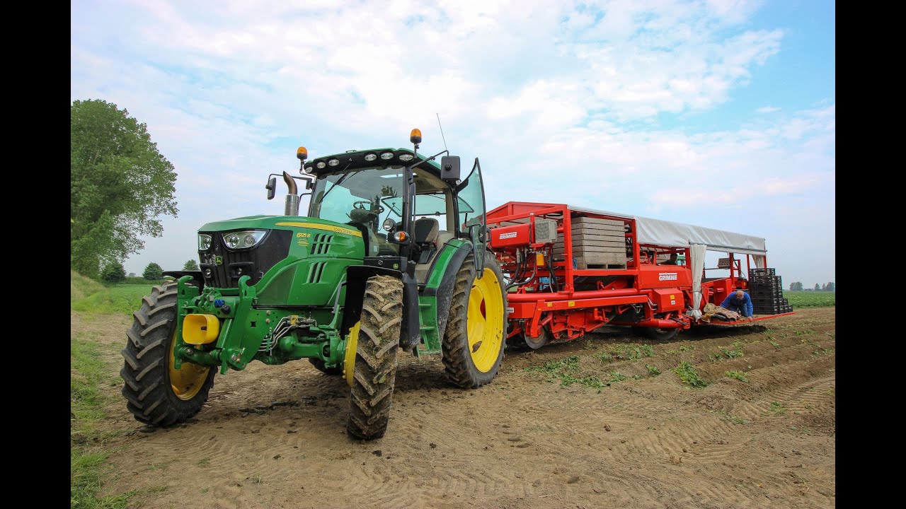 Early potato lifting | Home Built Grimme | JD 6125R