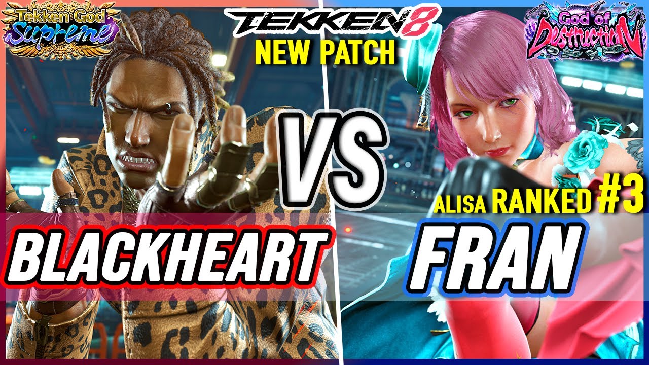 T8 🔥 BlackHeart (Eddy) vs Fran (#3 Ranked Alisa) 🔥 Tekken 8 High Level Gameplay