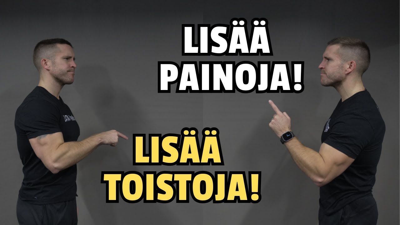 Pitäisikö nostaa painoja vai lisätä toistoja?