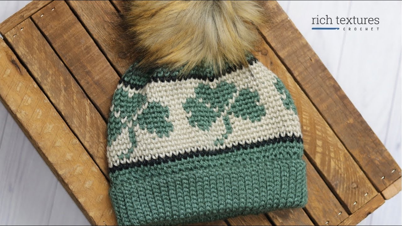 Shamrock Beanie Crochet Pattern