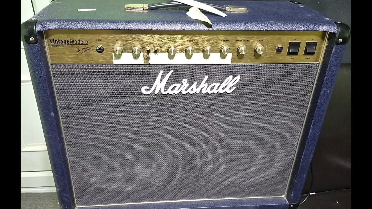 Marshall Vintage Modern 2 X 12 Combo Repair KT66 Tubes A Really Nice Sounding Guitar Amplifier