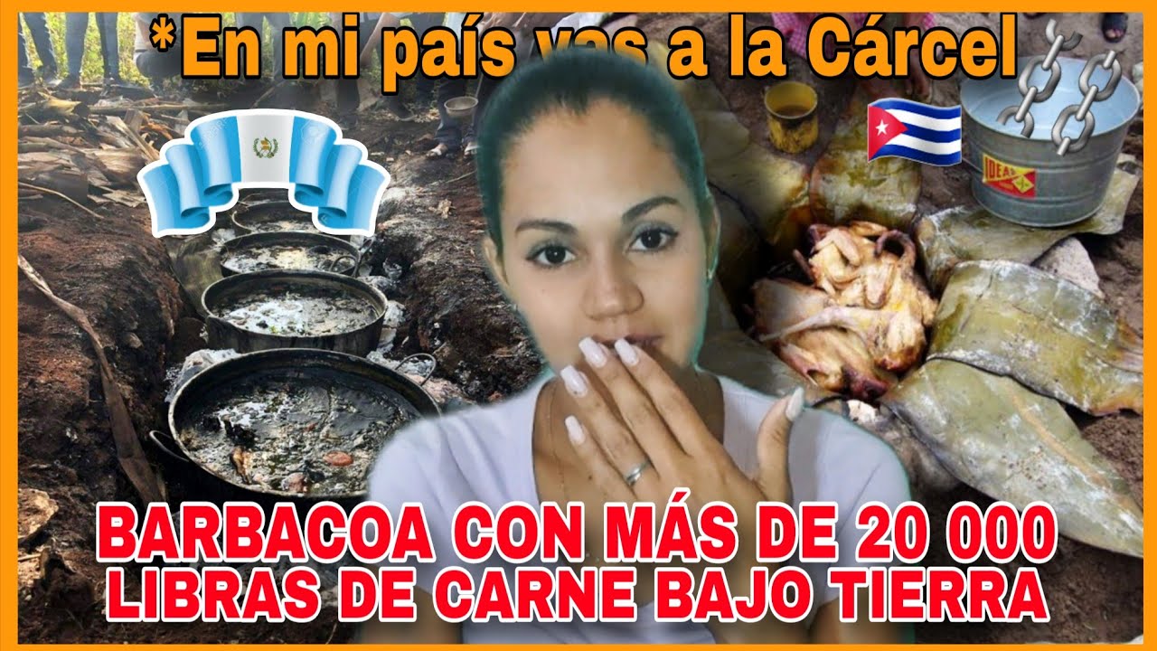 ⚠️Más de 20 000 LIBRAS de CARNE🥩 cocinadas BAJO TIERRA📥En mi país🇨🇺vas a la CÁRCEL⛓️ por esta CARNE🐄