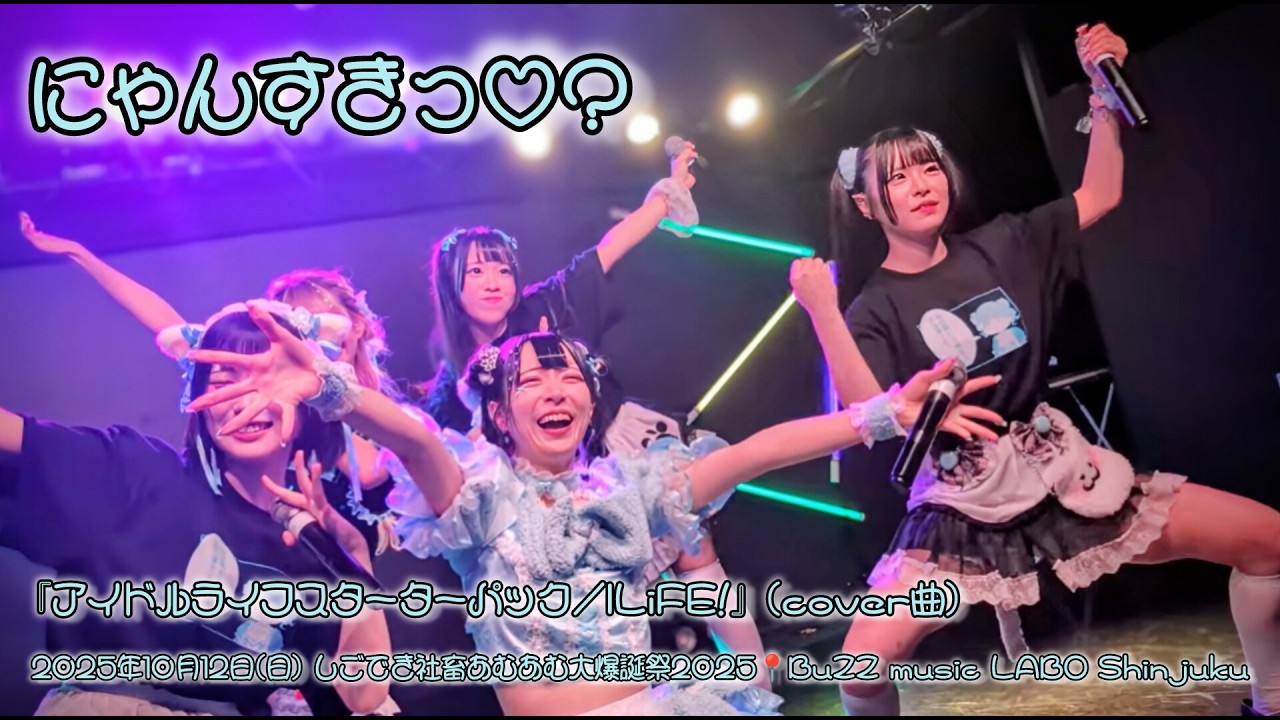 にゃんすきっ♡？ 　2025年10月12日(日)  しごでき社畜あむあむ大爆誕祭2025📍BuZZ music LABO Shinjuku【4K】④　#にゃんすきっ #アイドル  #4k