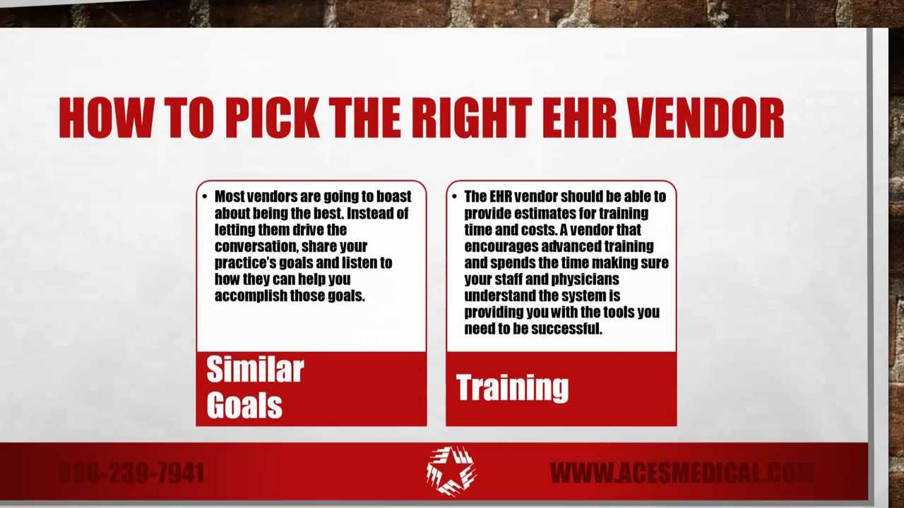 ACES Medical - How to Pick the Right EHR Vendor