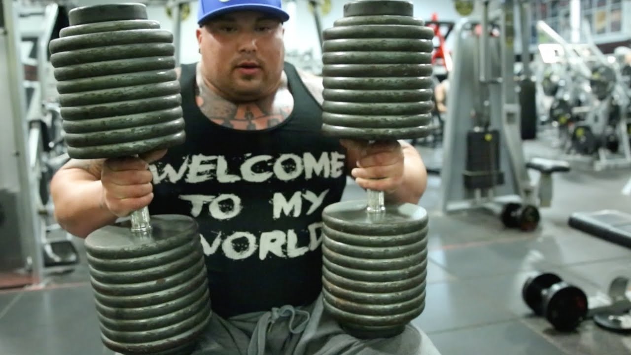 BIG BOY -  200LB DUMBBELLS - GOLDS VENICE - Rich Piana