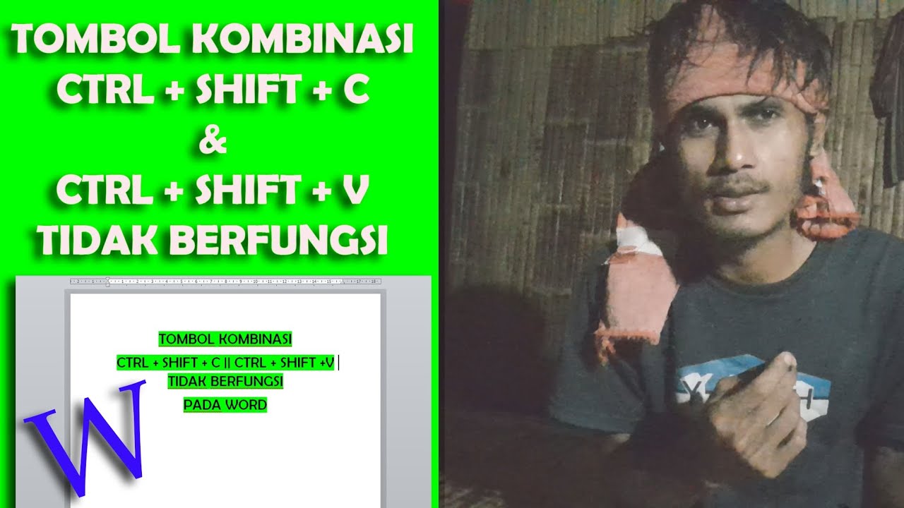 CARA MENGATASI TOMBOL KOMBINASI CTRL+SHIFT+C & CTRL+SHIFT+V YANG TIDAK BERFUNGSI PADA MICROSOFT WORD