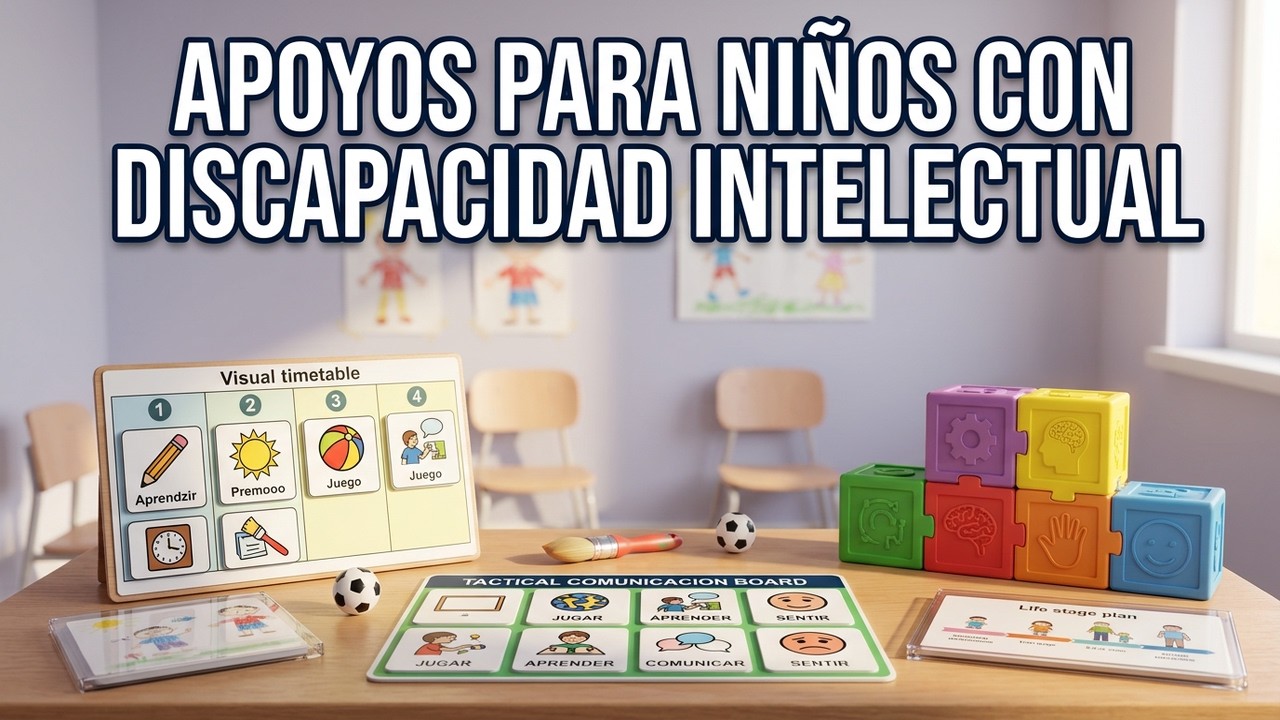 Apoyos para niños con DISCAPACIDAD INTELECTUAL.
