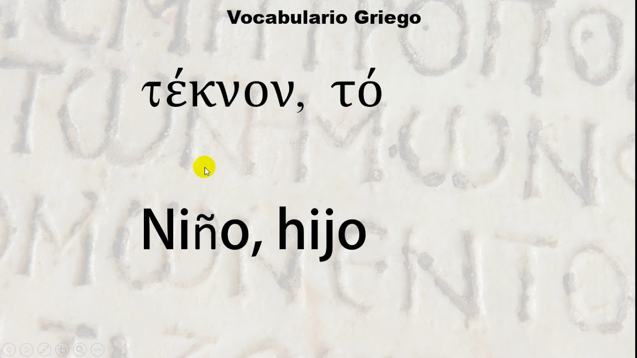 37. VOCABULARIO DE GRIEGO BIBLICO