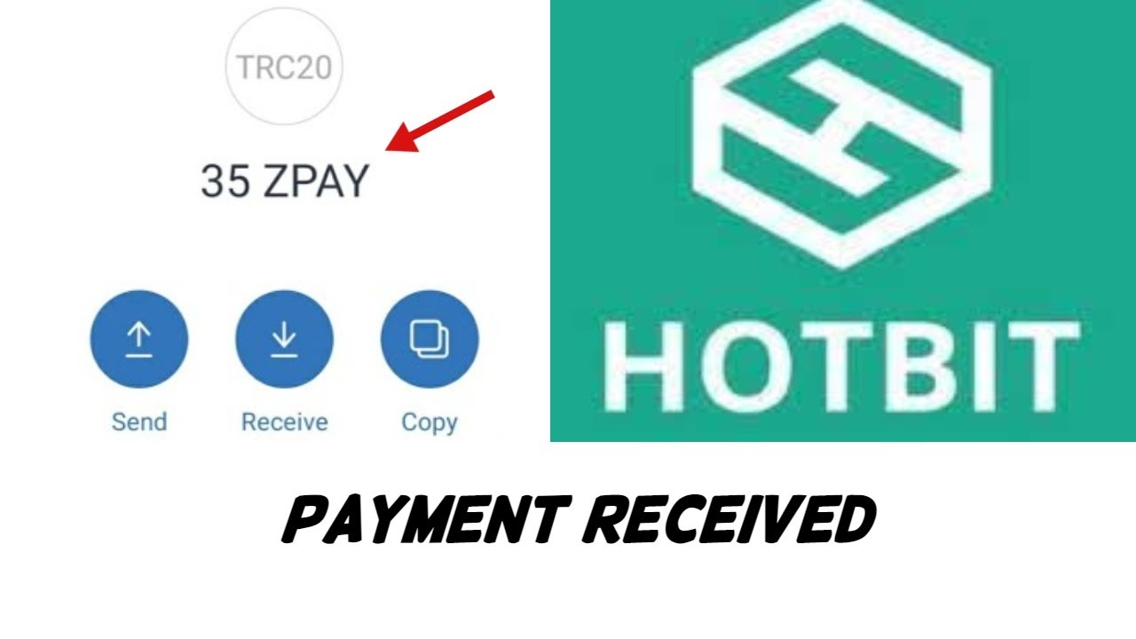 Zpay tokens withdraw from Trust wallet to Hotbit Exchange - Zoidpay Airdrop payment Received