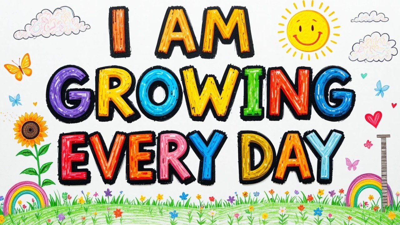 I Am Growing Every Day! 🌱 Growth Mindset Song for Kids | Learning & Confidence Song