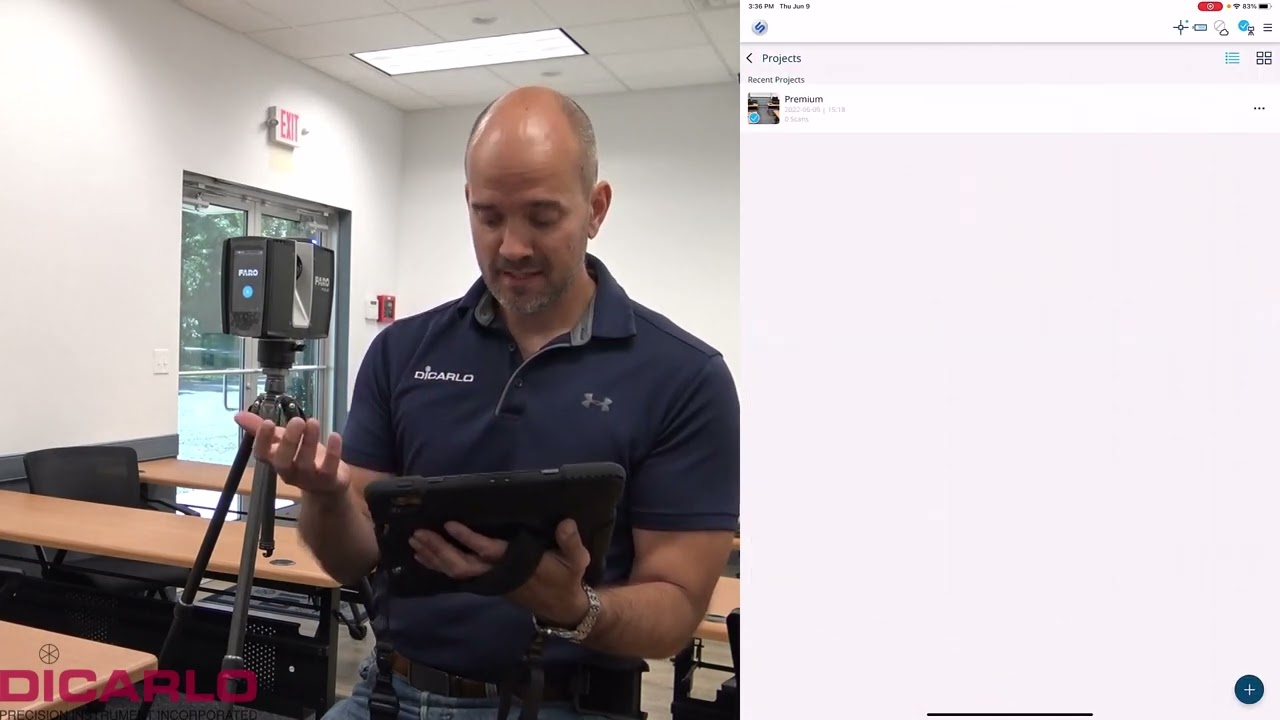 FARO Focus Premium intro to Stream App scanning