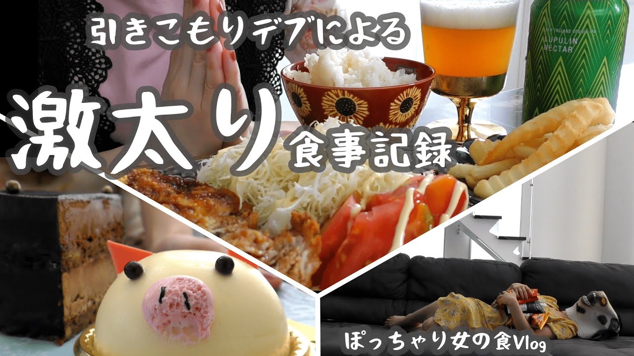【爆食/チートデイ】MAX85kgデブの激太り飯テロとダイエットの話。ぽっちゃり女の食Vlog