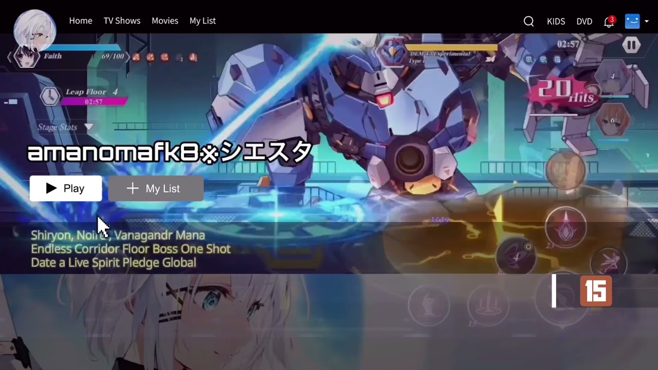 Shiryon, Noire & Vanagandr Mana Endless Corridor Oneshot - Date a Live Spirit Pledge Global